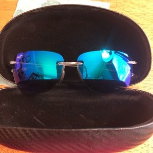 Maui Jim Hikina polarized rimless sunglasses Mens